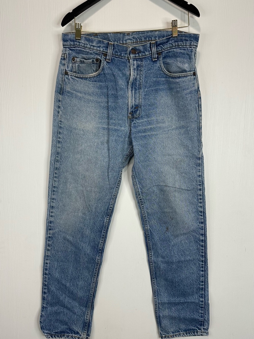 Vintage Levis 505 Jeans Adult W34 L31 Blue Straight Leg Denim 90s Mens 0213